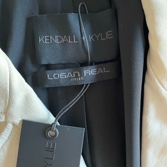 NWT Kendall x Kylie x Logan Real 100% Leather Jacket - Picture 9 of 11